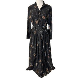 Wayward Fancies Maxi Dress Long Sleeve L Large